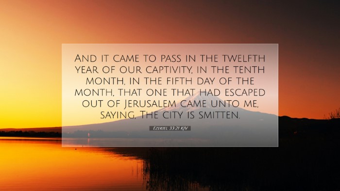 Picture 07 - Ezekiel 33:21 KJV Desktop Wallpaper - And it came to pass in the twelfth year of our - Desktop Bible Verse Wallpaper