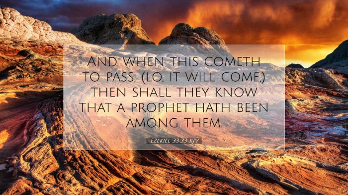 Picture 07 - Ezekiel 33:33 KJV Desktop Wallpaper - And when this cometh to pass, (lo, it will come,) - Desktop Bible Verse Wallpaper