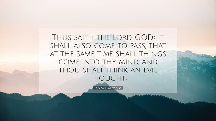 Picture 07 - Ezekiel 38:10 KJV Desktop Wallpaper - Thus saith the Lord GOD; It shall also come to - Desktop Bible Verse Wallpaper