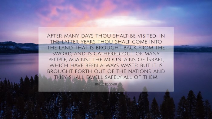 Picture 07 - Ezekiel 38:8 KJV Desktop Wallpaper - After many days thou shalt be visited: in the - Desktop Bible Verse Wallpaper