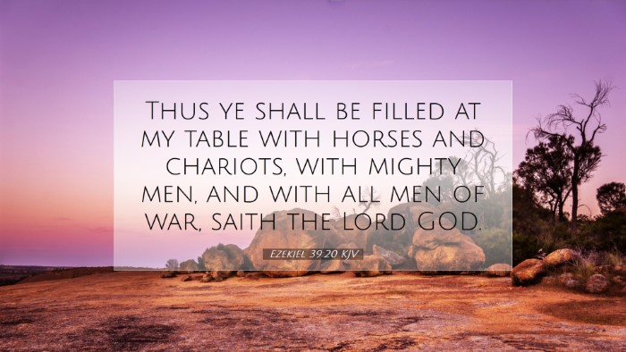 Picture 07 - Ezekiel 39:20 KJV Desktop Wallpaper - Thus ye shall be filled at my table with horses - Desktop Bible Verse Wallpaper
