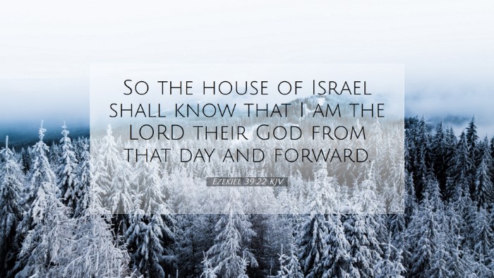 Picture 07 - Ezekiel 39:22 KJV Desktop Wallpaper - So the house of Israel shall know that I am the - Desktop Bible Verse Wallpaper