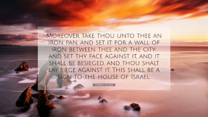Picture 07 - Ezekiel 4:3 KJV Desktop Wallpaper - Moreover take thou unto thee an iron pan, and set - Desktop Bible Verse Wallpaper