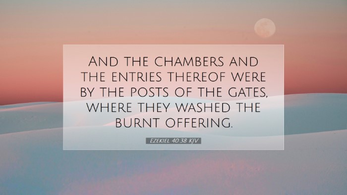 Picture 07 - Ezekiel 40:38 KJV Desktop Wallpaper - And the chambers and the entries thereof were by - Desktop Bible Verse Wallpaper