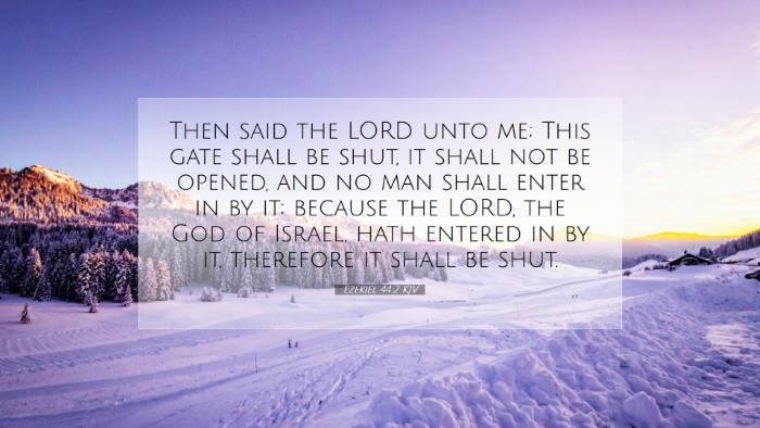 Picture 07 - Ezekiel 44:2 KJV Desktop Wallpaper - Then said the LORD unto me; This gate shall be - Desktop Bible Verse Wallpaper
