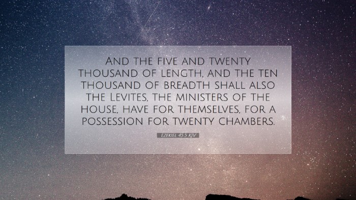 Picture 07 - Ezekiel 45:5 KJV Desktop Wallpaper - And the five and twenty thousand of length, and - Desktop Bible Verse Wallpaper