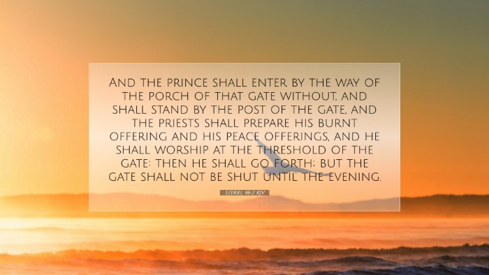 Picture 07 - Ezekiel 46:2 KJV Desktop Wallpaper - And the prince shall enter by the way of the - Desktop Bible Verse Wallpaper