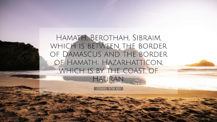 Picture 07 - Ezekiel 47:16 KJV Desktop Wallpaper - Hamath, Berothah, Sibraim, which is between the - Desktop Bible Verse Wallpaper
