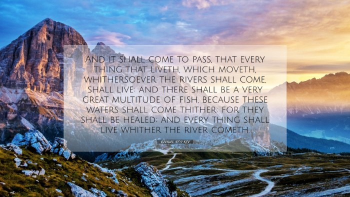 Picture 07 - Ezekiel 47:9 KJV Desktop Wallpaper - And it shall come to pass, that every thing that - Desktop Bible Verse Wallpaper
