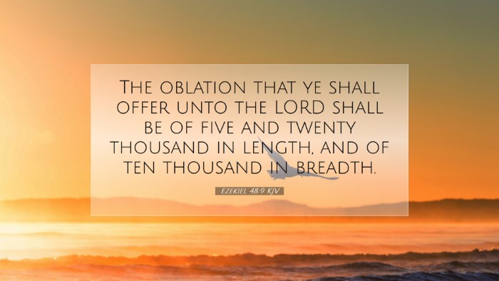 Picture 07 - Ezekiel 48:9 KJV Desktop Wallpaper - The oblation that ye shall offer unto the LORD - Desktop Bible Verse Wallpaper