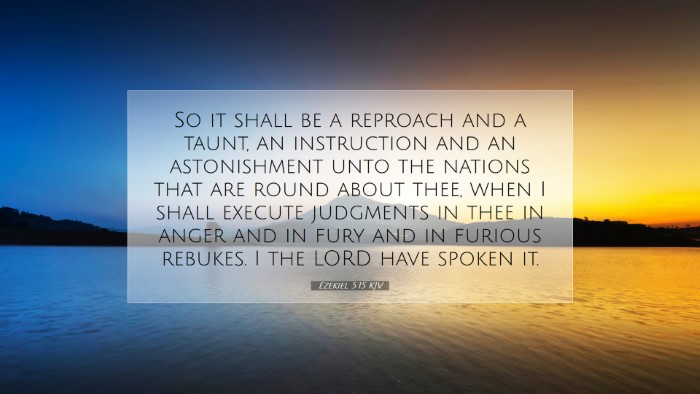 Picture 07 - Ezekiel 5:15 KJV Desktop Wallpaper - So it shall be a reproach and a taunt, an - Desktop Bible Verse Wallpaper
