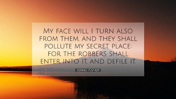 Picture 07 - Ezekiel 7:22 KJV Desktop Wallpaper - My face will I turn also from them, and they - Desktop Bible Verse Wallpaper