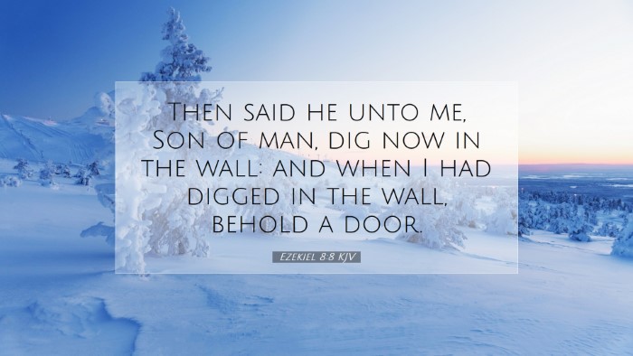 Picture 07 - Ezekiel 8:8 KJV Desktop Wallpaper - Then said he unto me, Son of man, dig now in the - Desktop Bible Verse Wallpaper
