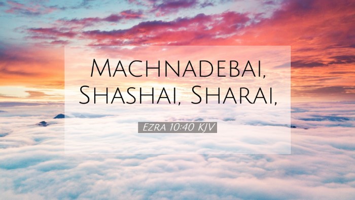 Picture 07 - Ezra 10:40 KJV Desktop Wallpaper - Machnadebai, Shashai, - Desktop Bible Verse Wallpaper