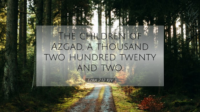 Picture 07 - Ezra 2:12 KJV Desktop Wallpaper - The children of Azgad, a thousand two hundred - Desktop Bible Verse Wallpaper