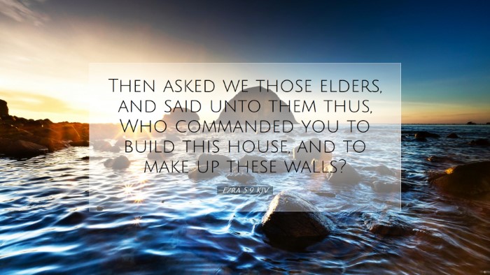 Picture 07 - Ezra 5:9 KJV Desktop Wallpaper - Then asked we those elders, and said unto them - Desktop Bible Verse Wallpaper