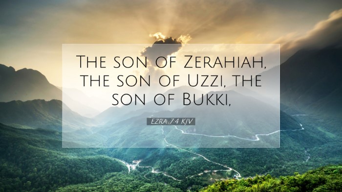 Picture 07 - Ezra 7:4 KJV Desktop Wallpaper - The son of Zerahiah, the son of Uzzi, the son of - Desktop Bible Verse Wallpaper