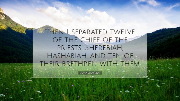 Picture 07 - Ezra 8:24 KJV Desktop Wallpaper - Then I separated twelve of the chief of the - Desktop Bible Verse Wallpaper