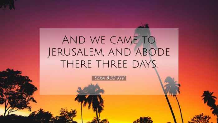 Picture 07 - Ezra 8:32 KJV Desktop Wallpaper - And we came to Jerusalem, and abode there three - Desktop Bible Verse Wallpaper