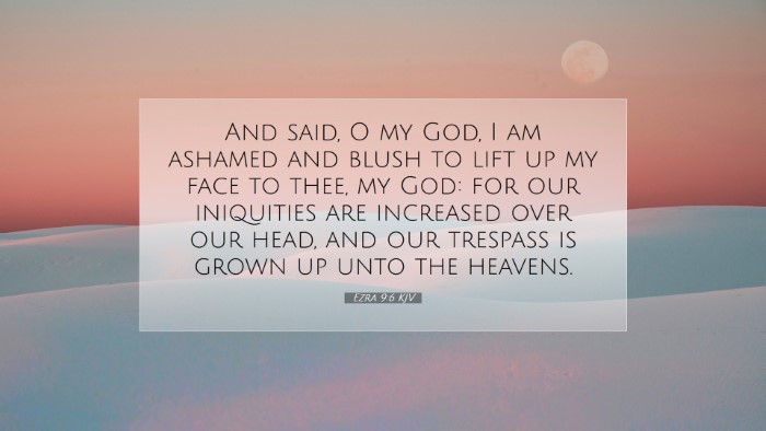 Picture 07 - Ezra 9:6 KJV Desktop Wallpaper - And said, O my God, I am ashamed and blush to - Desktop Bible Verse Wallpaper