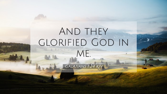 Picture 07 - Galatians 1:24 KJV Desktop Wallpaper - And they glorified God in - Desktop Bible Verse Wallpaper