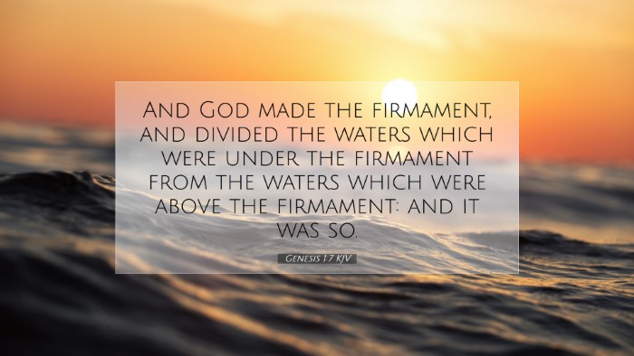 Picture 07 - Genesis 1:7 KJV Desktop Wallpaper - And God made the firmament, and divided the - Desktop Bible Verse Wallpaper
