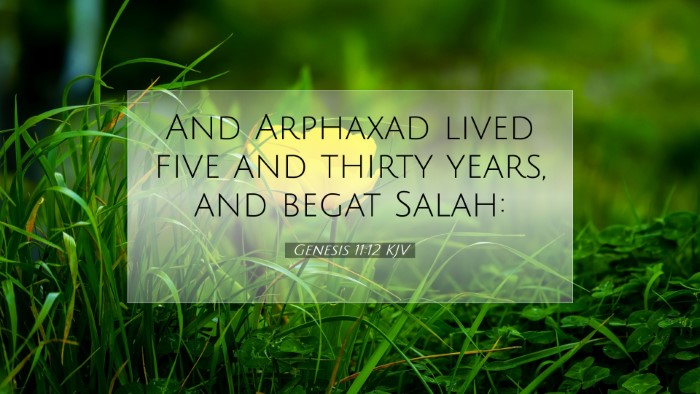 Picture 07 - Genesis 11:12 KJV Desktop Wallpaper - And Arphaxad lived five and thirty years, and - Desktop Bible Verse Wallpaper