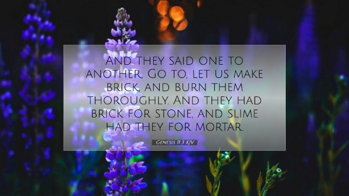 Picture 07 - Genesis 11:3 KJV Desktop Wallpaper - And they said one to another, Go to, let us make - Desktop Bible Verse Wallpaper