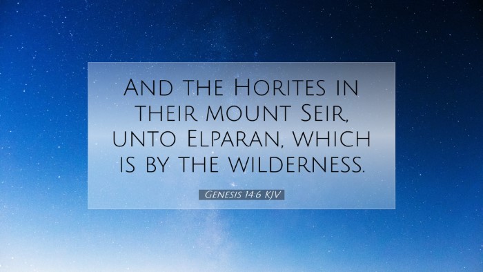 Picture 07 - Genesis 14:6 KJV Desktop Wallpaper - And the Horites in their mount Seir, unto - Desktop Bible Verse Wallpaper