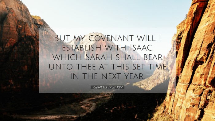 Picture 07 - Genesis 17:21 KJV Desktop Wallpaper - But my covenant will I establish with Isaac, - Desktop Bible Verse Wallpaper