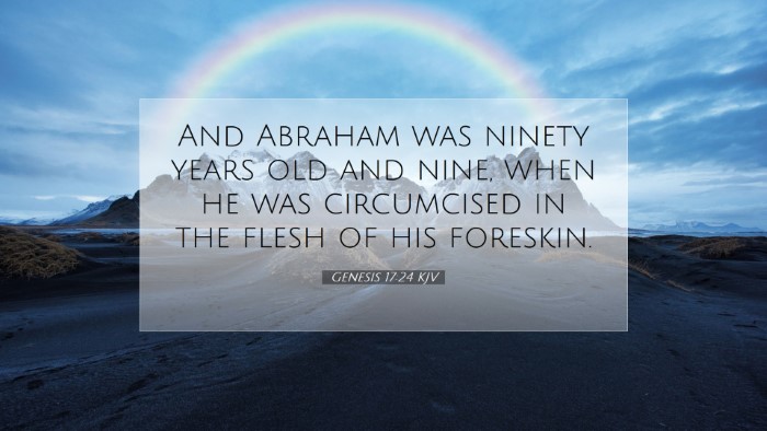 Picture 07 - Genesis 17:24 KJV Desktop Wallpaper - And Abraham was ninety years old and nine, when - Desktop Bible Verse Wallpaper