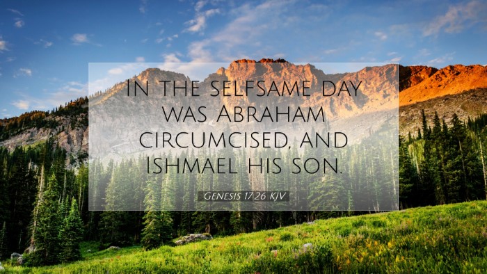 Picture 07 - Genesis 17:26 KJV Desktop Wallpaper - In the selfsame day was Abraham circumcised, and - Desktop Bible Verse Wallpaper