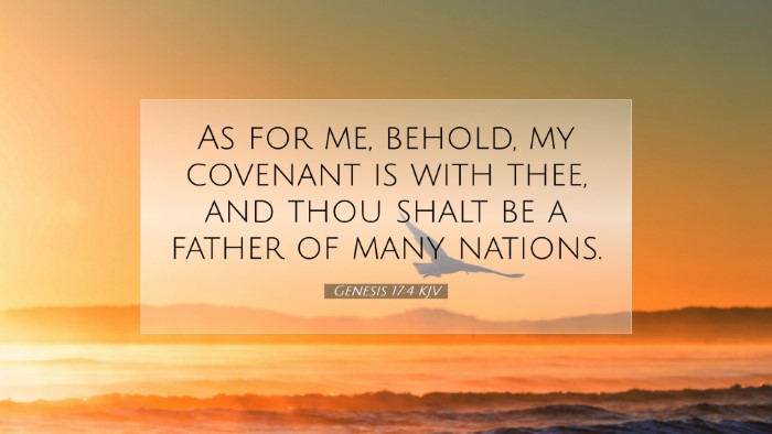 Picture 07 - Genesis 17:4 KJV Desktop Wallpaper - As for me, behold, my covenant is with thee, and - Desktop Bible Verse Wallpaper