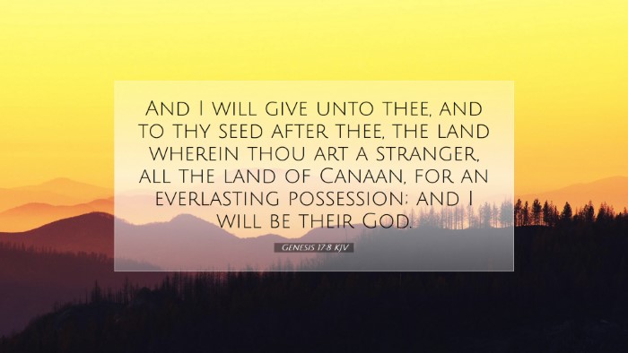 Picture 07 - Genesis 17:8 KJV Desktop Wallpaper - And I will give unto thee, and to thy seed after - Desktop Bible Verse Wallpaper