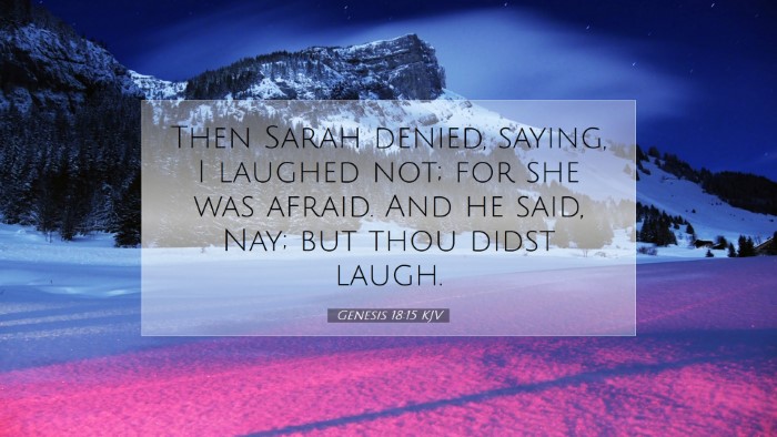 Picture 07 - Genesis 18:15 KJV Desktop Wallpaper - Then Sarah denied, saying, I laughed not; for she - Desktop Bible Verse Wallpaper