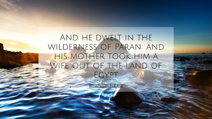 Picture 07 - Genesis 21:21 KJV Desktop Wallpaper - And he dwelt in the wilderness of Paran: and his - Desktop Bible Verse Wallpaper