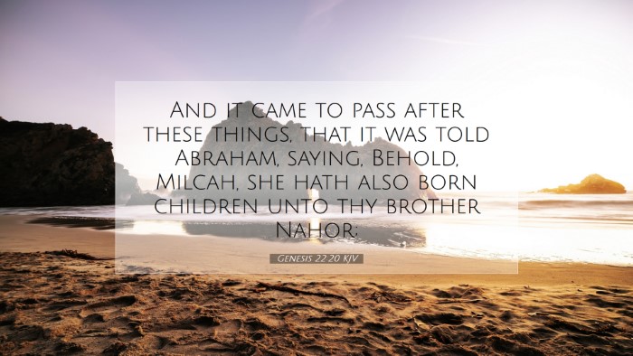 Picture 07 - Genesis 22:20 KJV Desktop Wallpaper - And it came to pass after these things, that it - Desktop Bible Verse Wallpaper