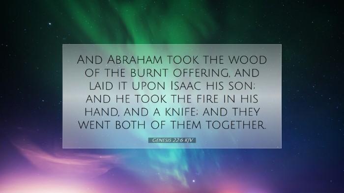 Picture 07 - Genesis 22:6 KJV Desktop Wallpaper - And Abraham took the wood of the burnt offering, - Desktop Bible Verse Wallpaper