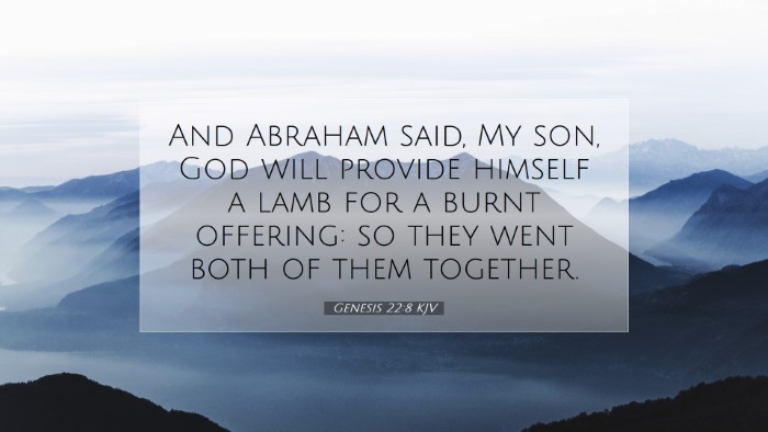 Picture 07 - Genesis 22:8 KJV Desktop Wallpaper - And Abraham said, My son, God will provide - Desktop Bible Verse Wallpaper