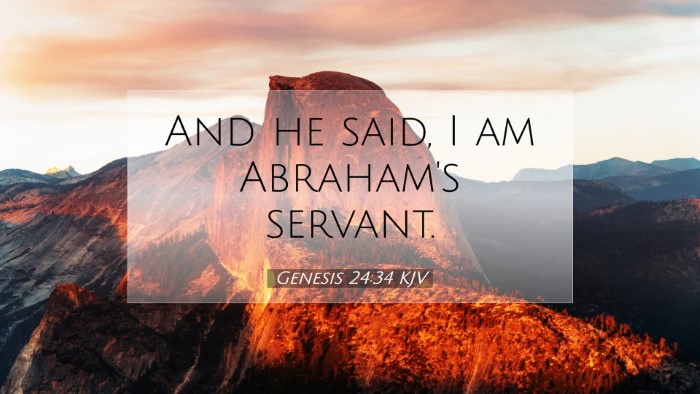 Picture 07 - Genesis 24:34 KJV Desktop Wallpaper - And he said, I am Abraham's - Desktop Bible Verse Wallpaper