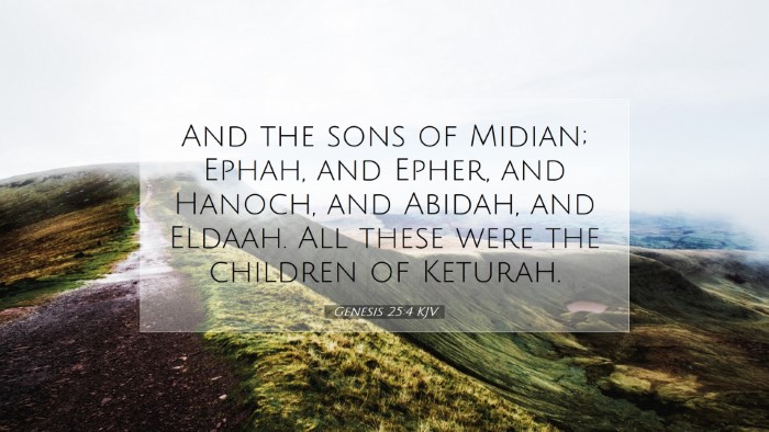 Picture 07 - Genesis 25:4 KJV Desktop Wallpaper - And the sons of Midian; Ephah, and Epher, and - Desktop Bible Verse Wallpaper