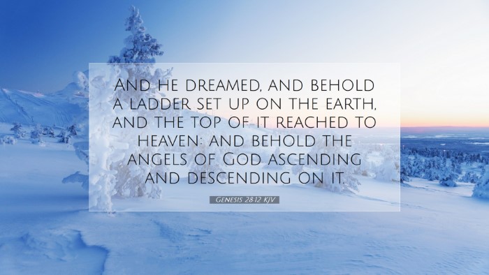 Picture 07 - Genesis 28:12 KJV Desktop Wallpaper - And he dreamed, and behold a ladder set up on the - Desktop Bible Verse Wallpaper