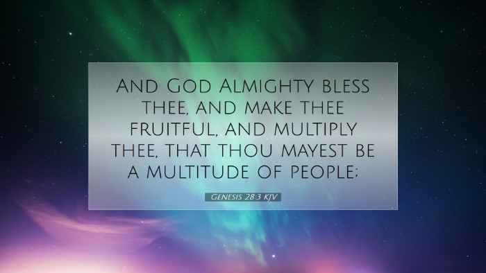 Picture 07 - Genesis 28:3 KJV Desktop Wallpaper - And God Almighty bless thee, and make thee - Desktop Bible Verse Wallpaper