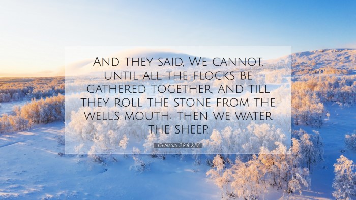 Picture 07 - Genesis 29:8 KJV Desktop Wallpaper - And they said, We cannot, until all the flocks be - Desktop Bible Verse Wallpaper