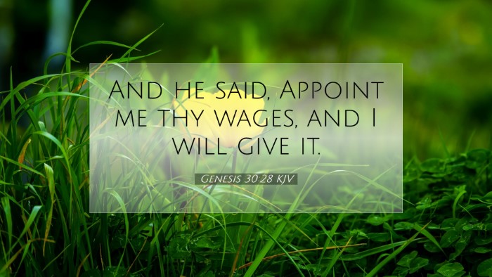 Picture 07 - Genesis 30:28 KJV Desktop Wallpaper - And he said, Appoint me thy wages, and I will - Desktop Bible Verse Wallpaper