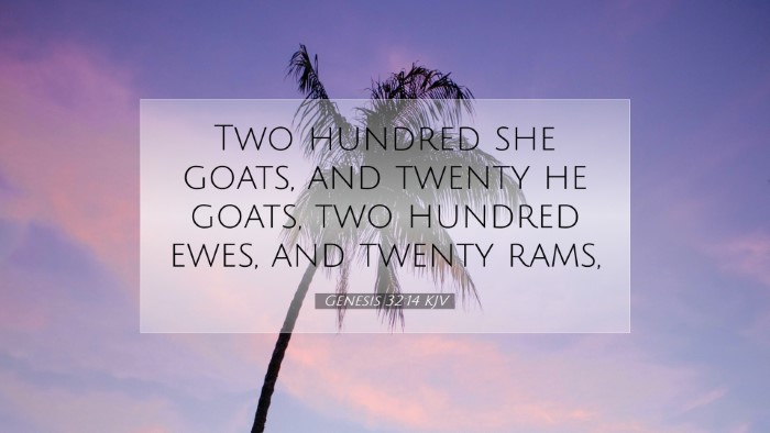 Picture 07 - Genesis 32:14 KJV Desktop Wallpaper - Two hundred she goats, and twenty he goats, two - Desktop Bible Verse Wallpaper