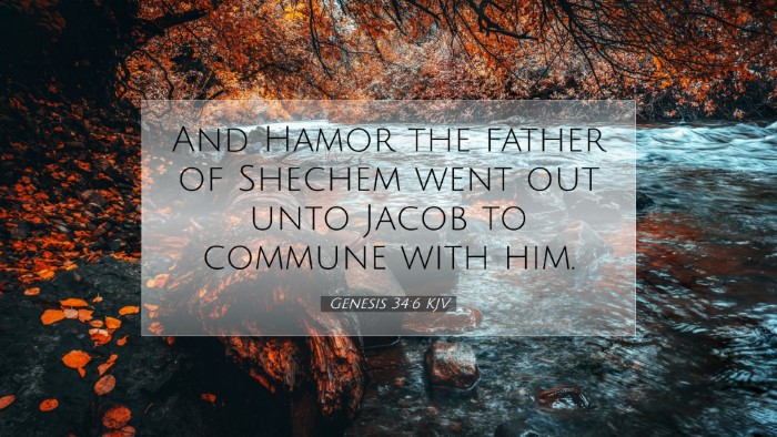 Picture 07 - Genesis 34:6 KJV Desktop Wallpaper - And Hamor the father of Shechem went out unto - Desktop Bible Verse Wallpaper