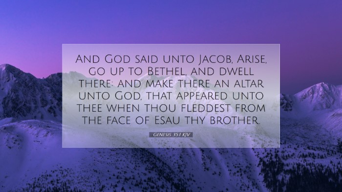 Picture 07 - Genesis 35:1 KJV Desktop Wallpaper - And God said unto Jacob, Arise, go up to Bethel, - Desktop Bible Verse Wallpaper