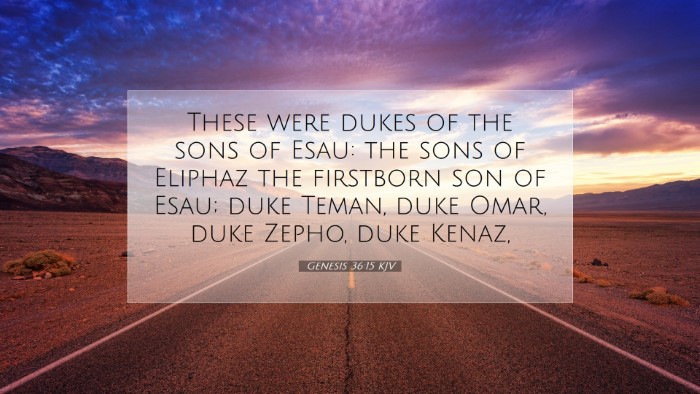 Picture 07 - Genesis 36:15 KJV Desktop Wallpaper - These were dukes of the sons of Esau: the sons of - Desktop Bible Verse Wallpaper