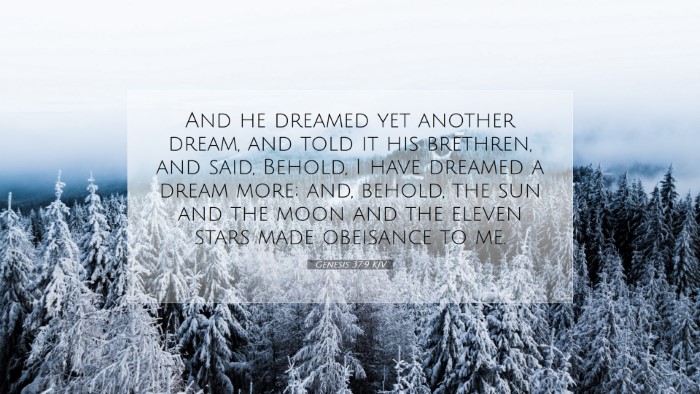 Picture 07 - Genesis 37:9 KJV Desktop Wallpaper - And he dreamed yet another dream, and told it his - Desktop Bible Verse Wallpaper